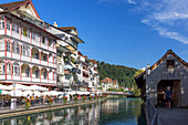 Old Town and Aare River, Thun, Canton of Bern, Switzerland