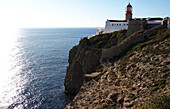 Steilküste am Cabo de Sao Vicente, Algarve, Portugal