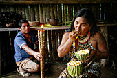 Guayusa Upina Zeremonie, Sinchi Warmi, Amazonien, Provinz Napo, Ecuador