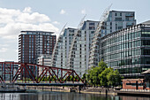 Old Swing Bridge, Erie Basin, Salford Quays, Manchester, Lancashire, England, United Kingdom