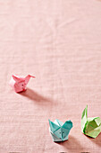 Easter bunnies made from origami