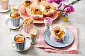 Easter dessert - yoghurt cake in cups