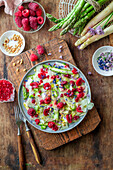 Spargel-Himbeer-Carpaccio