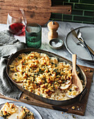 Potato dauphinoise with saltbush crumbs