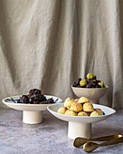 Typical sweets for Ramadan made from dates, baklava and pistachios