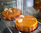 French cake with fondant coating