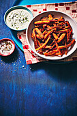 Gewürzte Karotten-Pommes aus der Heißluftfritteuse