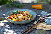 Couscous mit Garnelen 