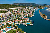 Aerial view of Port Alacati,Cesme,Izmir,Turkey