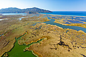 Luftaufnahme von Iztuzu Beach und Dalyan, Türkei