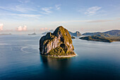 Aerial view of karst island in archipelago of El Nido,the Philippines