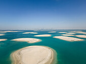 Aerial view of The World Islands in Dubai,United Arab Emirates