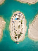 DUBAI,UNITED ARAB EMIRATES - 1 May 2016 : Aerial view of Lebanon Island in The world islands,Dubai,United Arab Emirates