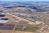 Aerial view of Toowoomba Wellcamp Airport,Purrawunda,Queensland,Australia
