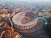 Aerial view of the Verona Arena,Italy
