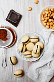 Baci di Dama - Italian biscuits with hazelnuts and chocolate