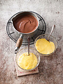 Basic recipe for vanilla and chocolate pudding
