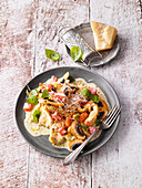 Sliced chicken Milanese style