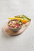Auberginendip mit Tahin und Granatapfelkernen