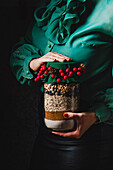 Gift idea - layered biscuit mix in a jar