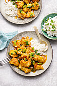 Orangenhuhn süß-sauer aus der Heißluftfritteuse