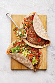 Türkische Lahmacun aus der Heißluftfritteuse