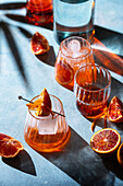 Aperol Spritz with blood orange
