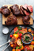 Picanha from the spit with bean cream
