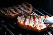 Grilling rump steak