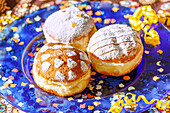 Carnival doughnuts with various fillings