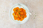 Carrot vegetables with parsley