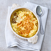 North German shephard's pie with potatoes, mince and cream