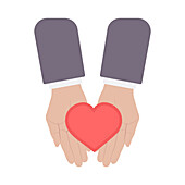 Donation, conceptual illustration