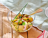 Potato salad with shallots and chives