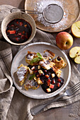 Austrian Kaiserschmarrn with fruit sauce