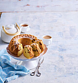 Curd cheese bundt cake with sultanas