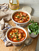 Quick bean goulash with cabanossi