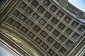 Basilica of S. Andrea, details of the arches of the main facade, called 'ombrellone' Mantova, Lombardia, north Italy, south Europe