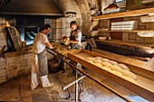 Altamura Bread, bakery interior, Altamura, Bari, Apulia, Italy