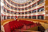 Stadttheater Tina di Lorenzo, UNESCO-Welterbe, Noto, Siracusa, Sizilien, Italien, Mittelmeerraum, Europa