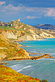 Riserva Naturale di Punta Bianca, Palma di Montechiaro, Agrigento, Sizilien, Italien