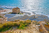 Riserva Naturale di Punta Bianca, Palma di Montechiaro, Agrigento, Sizilien, Italien