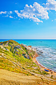 Riserva Naturale di Punta Bianca, Palma di Montechiaro, Agrigento, Sizilien, Italien