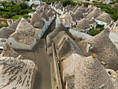 Trulli, Rione Aia Piccola, UNESCO, Alberobello, Bari, Apulien, Italien