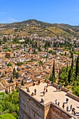 Alcazaba, Islamic and Mudejar architecture, Alhambra, UNESCO, Granada, Andalusia, Spain