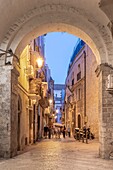 Strada del Carmine, Old Bari, Bari, Apulia, Italy