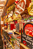 View of market stall at Christmas, Breitscheidplatz, Berlin, Germany