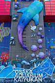 View of Osaka Aquarium Kaiyukan, Kaigandori, Minato Ward, Osaka, Japan