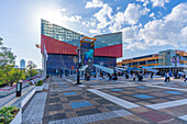 View of Osaka Aquarium Kaiyukan, Kaigandori, Minato Ward, Osaka, Japan