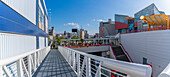 View of Tempozan Harbor Village and Osaka Aquarium Kaiyukan, Kaigandori, Minato Ward, Osaka, Japan